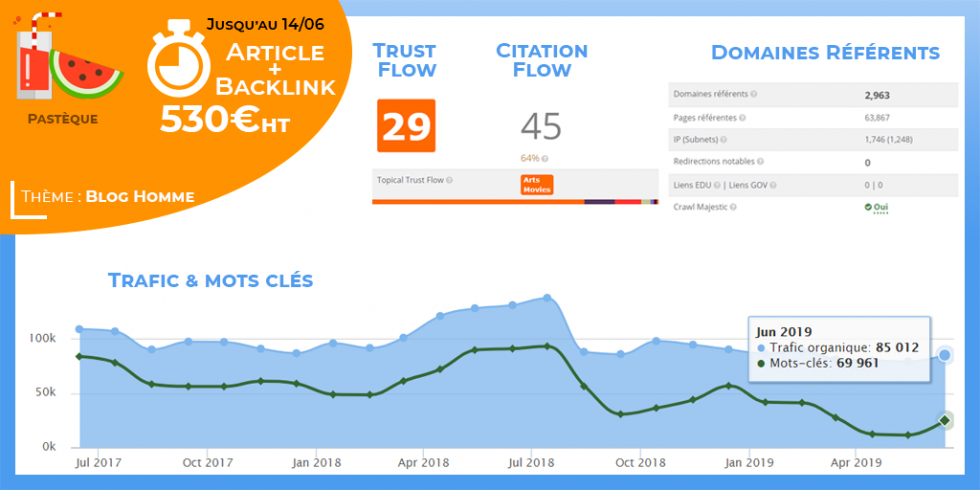 Spot netlinking presse masculine