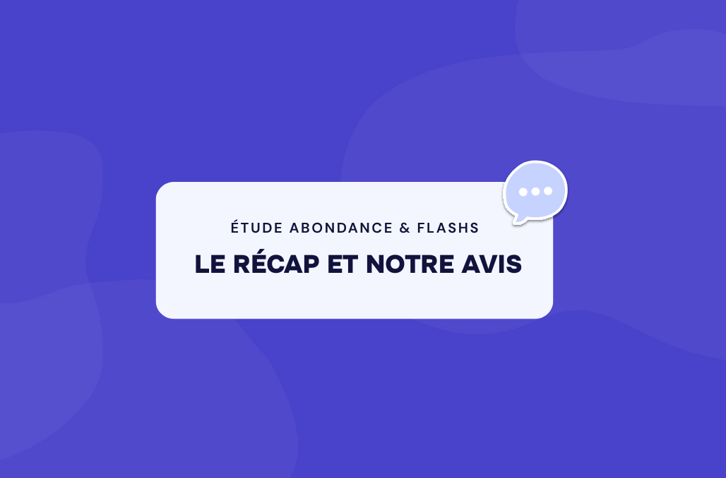 récap étude flashs & abondance 2025